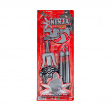 1107 Н-р оруж. Ninja: нож, нунчаки, диски на карт. /72шт.