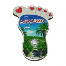 FOOTR-7 Магнит Абхазия нога фольга